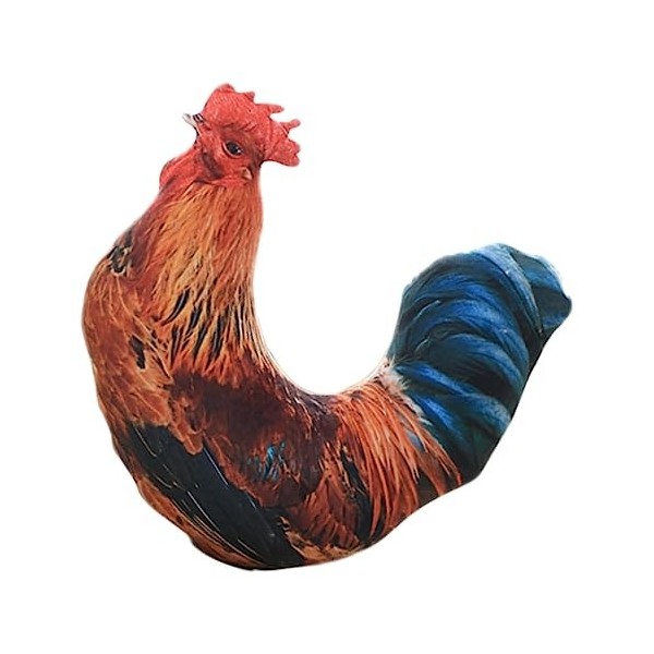 OATIPHO Artificielle Coq Oreiller Océan Animal en Peluche Oreiller Décoratif pour Canapé Enfants Jouets en Peluche Coq Coussi