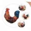 OATIPHO Artificielle Coq Oreiller Océan Animal en Peluche Oreiller Décoratif pour Canapé Enfants Jouets en Peluche Coq Coussi