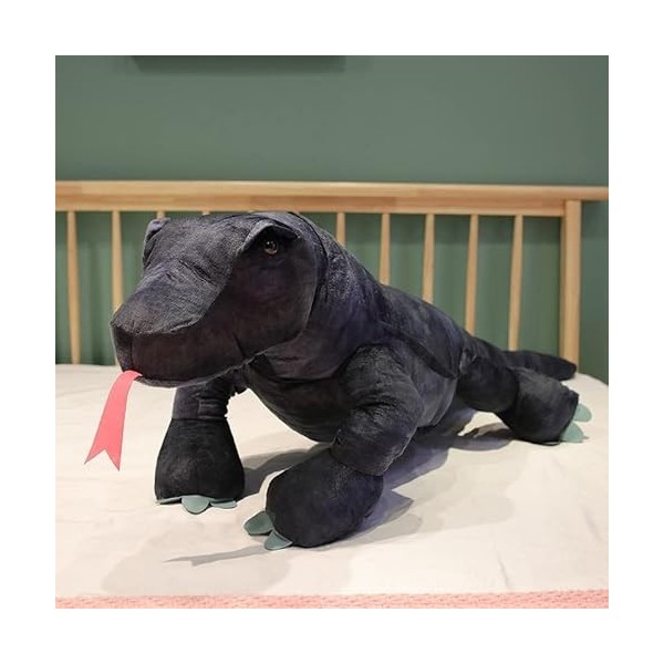 Ermano Peluche 1pcs 40cm Imitation Komodo Dragon Peluche Jouet réaliste poupée lézard rempli Doux Animal Oreiller garçon Cade