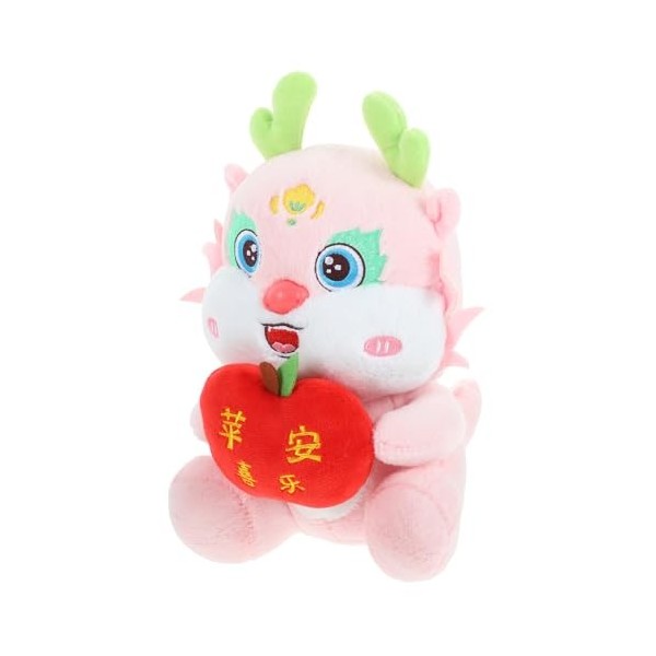 ibasenice Nouvel an Dragon Poupée Zodiaque Animal en Peluche Dragon Chinois en Peluche 2024 Animal en Peluche Mascotte Chinoi