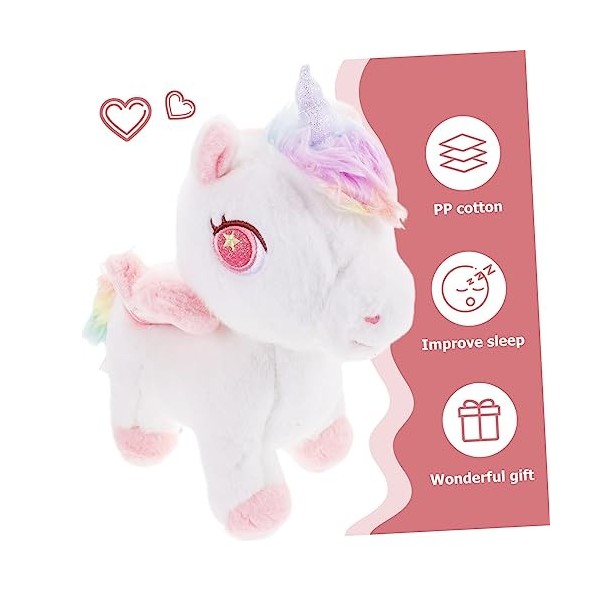 Totority Peluche Licorne Lit Coussins Décoratif Enfant Jouet Doux Oreillers Bébés Poupées en Peluche Figure Jouets Enfants Jo