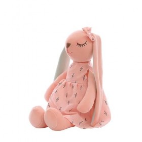 EacTEL Mignon Dessin Animé Longue Oreille Lapin Poupée Jouets en Peluche Enfants Lapin en Peluche Animal Jouets Anniversaire 