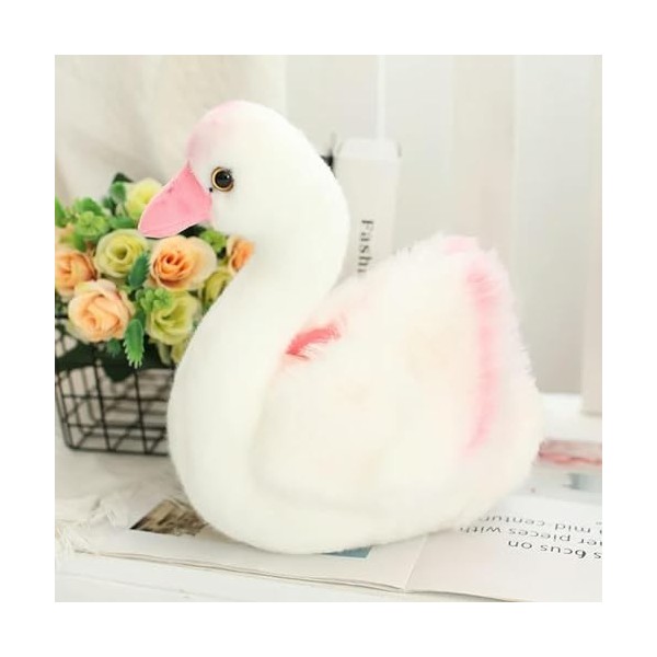 GagaLu Cygne Noir Peluche Jouet Collier Cygne Blanc Peluche Décoration De Mariage Poupée Cadeau Anniversaire Cadeau De Noël 2