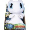 Dragons 3 - 6046845 - Jeu enfant - Peluche interactive - Peluche deluxe sonore Lightfury - Film Dragons 3 Le Monde Caché - Ve