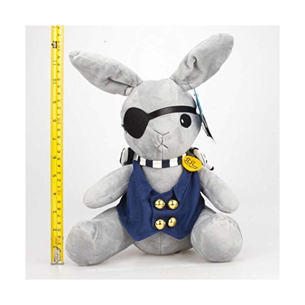 Black Butler Sebastian Peluche Jouet Kuroshitsuji Pet Lapin Ciel Doux Peluche Poupée 30cm 2 pièces