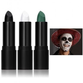 Peinture en bâton dHalloween, Eye Black Stick, Maquillage pour Supporter ou Déguisement Face Paint, Bâton De Peinture De Vis