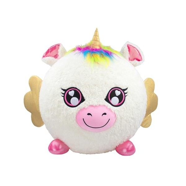 ColorBaby Biggies 47286 - Licorne en Peluche avec gonflement, Taille XXL, Jouets Surprise, Balle Douce, Animaux Jouet, Cadeau