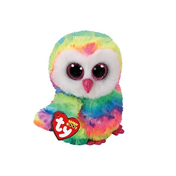 Ty - TY37221 - Beanie Boos - Peluche Owen Le Hibou 15 cm