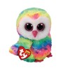 Ty - TY37221 - Beanie Boos - Peluche Owen Le Hibou 15 cm