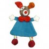 EBULOBO - Doudou Gustave Clown - Peluche Mixte Ultra Douce - 25 cm de Long -Collection Magic Circus - Lavable en Machine 30°