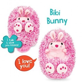 Curlimals Bibi Le Lapin interactif en Peluche avec Plus de 50 Sons et réactions, répond au Toucher. 3 Ans et Plus