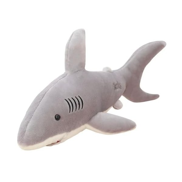 EacTEL Peluche Requin Jouets Peluche Requin Poupée Oreiller Enfants Coussin Jouet Cadeau D’Anniversaire Cadeau De Noël 50cm 2