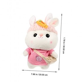 Toyvian Pull Lapin Jouet Enfants Lapin Jouet en Peluche Lapin Jouet Lapin en Peluche Année du Lapin Jouet Cadeau danniversai