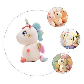 ibasenice 1 Pc Poupée Licorne Stuffers Ornement De Table De Noël Jouets Élans Mous Ornement De Cadeau De Noël Décor De Vacanc