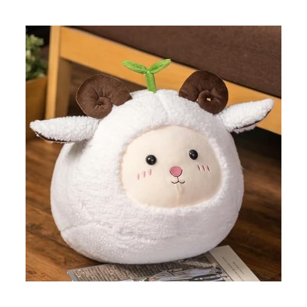 SaruEL Peluche Animal Oreiller Jouet Kawaii Peluche Mouton Jouet Oreiller Peluche Mignon Enfants Jouet Fille Anniversaire Cad