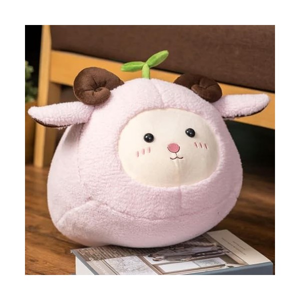 SaruEL Peluche Animal Oreiller Jouet Kawaii Peluche Mouton Jouet Oreiller Peluche Mignon Enfants Jouet Fille Anniversaire Cad