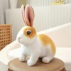 Créatif Mignon Lapin en Peluche Kawaii Animal Pâques Lapin en Peluche Jouet Modèle Poupée Cadeau Décoration D’Anniversaire Ca