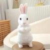 Créatif Mignon Lapin en Peluche Kawaii Animal Pâques Lapin en Peluche Jouet Modèle Poupée Cadeau Décoration D’Anniversaire Ca