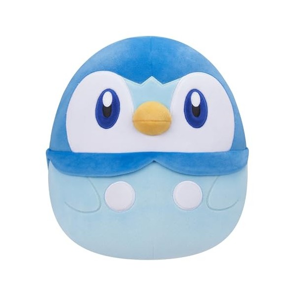 Bizak Squishmallow Piplup 25 cm Peluche Coussin Officiel Pokemon Doux 63220037 