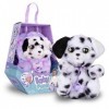 BABY PAWS DALMATA avec Sons dOuverture et de Fermeture des Yeux, Inclut une Couverture Personnalisée ,Peluche Interactive de