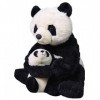 Wild Republic Mom and Baby Panda, Animal en Peluche, 38 cm, Idée Cadeau pour Enfants, Animal en Peluche, Jouet Écologique, Re