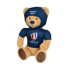 Gipsy Toys - Peluche Ours Coupe du Monde de Rugby/Rugby World Cup France 2023 RWC – Peluche Officielle sous Licence - 24 cm