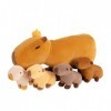 OUOZZZ | Peluche Capybara- Jouets en Peluche Animaux pour Enfants- Joli Jouet en Peluche Doux- La Mère Capybara en Peluche Am