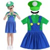 YeahBoom Lot de 3 costumes de Mario Luigi - Costume de cosplay - Pour homme et femme - Pour Noël et carnaval