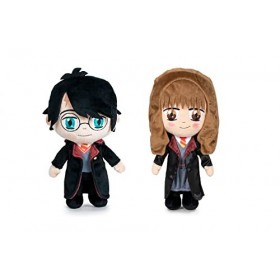 Lot de 2 peluches Harry Potter : Harry Potter 20 cm + Hermione Granger 20 cm 
