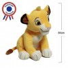 Look & Feel Peluche Lion Beige-Jaune - Peluche du Célèbre Dessins Animé - Plush - Jouet pour Enfant - Adulte - Peluche de Col