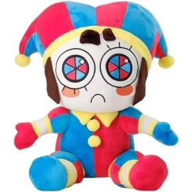 Ycxydr The Amazing Digital Circus Lot de 2 jouets en peluche Pomni et Jax pour fans de télévision – Poupée mignonne en peluch