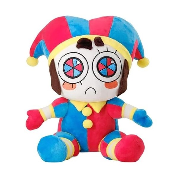 Ycxydr The Amazing Digital Circus Lot de 2 jouets en peluche Pomni et Jax pour fans de télévision – Poupée mignonne en peluch