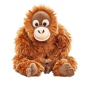 Uni-Toys - Orang-outan avec Velcro aux Mains - 28 cm Hauteur - Singe - Peluche