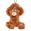 Uni-Toys - Orang-outan avec Velcro aux Mains - 28 cm Hauteur - Singe - Peluche