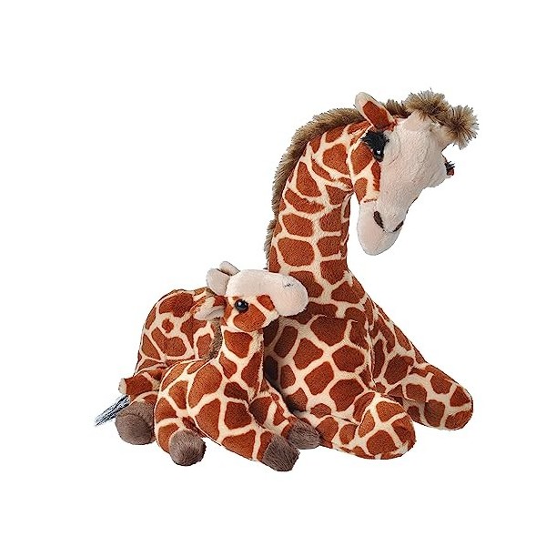 Wild Republic Mom and Baby Girafe, Animal en Peluche, 38 cm, Idée Cadeau pour Enfants, Animal en Peluche, Jouet Écologique, R