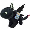 playbyplay HTTYD Dragons, How to Tran Your Dragon 3 Peluche Toothless Night Fury Noir 30cm Brille dans Le Noir