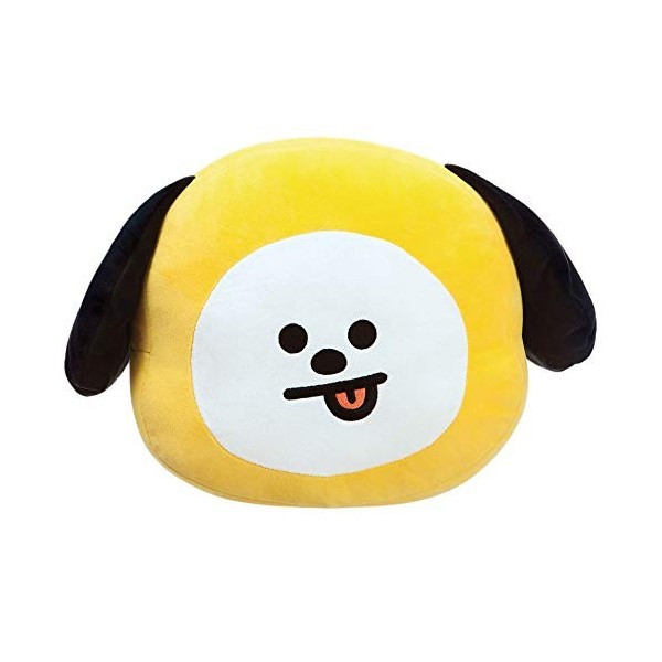 Produits officiels BT21 signés Aurora World, coussin peluche CHIMMY, 61341, jaune