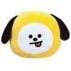 Produits officiels BT21 signés Aurora World, coussin peluche CHIMMY, 61341, jaune