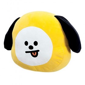Produits officiels BT21 signés Aurora World, coussin peluche CHIMMY, 61341, jaune