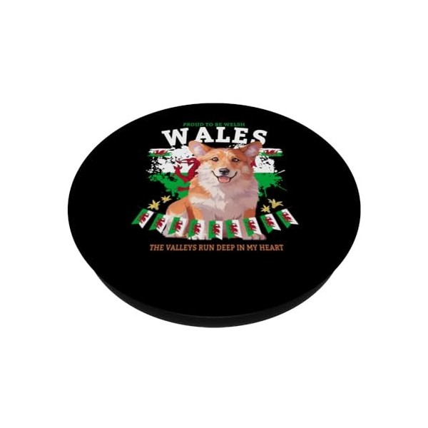 Tenue galloise corgi et jonquille pour enfants et Cymru Pays de Galles PopSockets PopGrip Interchangeable