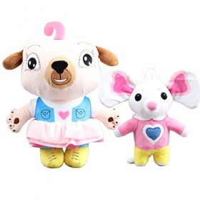 uiuoutoy Chips et pommes de terre en peluche douce - Chien et souris - Poupée en peluche pour enfants chien et souris 