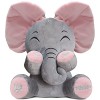 Tihoho Peek A Boo Éléphant animé Parlant en Peluche pour bébé éléphant Chantant Mignon Jouet en Peluche pour bébé péage Enfan