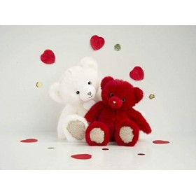 Doudou et Compagnie - Ours En Peluche Paillettes - 30 cm - Rubis - Ours Collection - DC3564