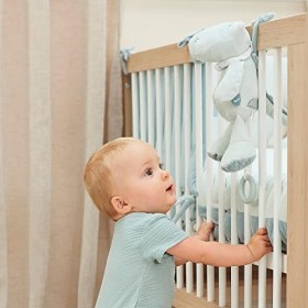 Nattou Peluche Musicale en Polyester, Roméo le Crocodile, Berceuse "La-Le-Lu", avec Anneau de Dentition, env. 30 cm, Roméo, J