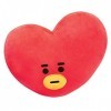 Produits officiels BT21 signés Aurora World, coussin peluche TATA, 61343, bleu et rouge