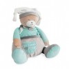 Baby Nat- Babynat Range-Pyjama Enfant-Peluche Ours-Bleu-Polochon-BN0357, Vert