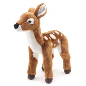 Uni-Toys - Faon Debout - 29 cm Hauteur - Chevreuil en Peluche - Peluche, Doudou