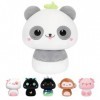 Mewaii 20CM Peluche Oreiller Kawaii Panda de Jouets Forme de Champignon Doux et Confortable Coussins en Peluche - Idéal pour 