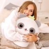 Mewaii 20CM Peluche Oreiller Kawaii Panda de Jouets Forme de Champignon Doux et Confortable Coussins en Peluche - Idéal pour 