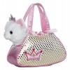 Aurora, 32600, Fancy Pal, Peek-A-Boo Unicorn Pet Carrier, 20,5cm, Peluche, Violet/Blanc